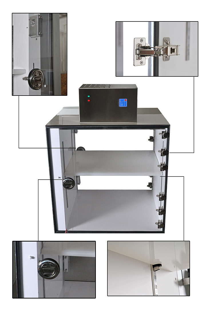 Material Passthrough, ISO 5 Air Shower Pass thru for Hazardous Cleanroom